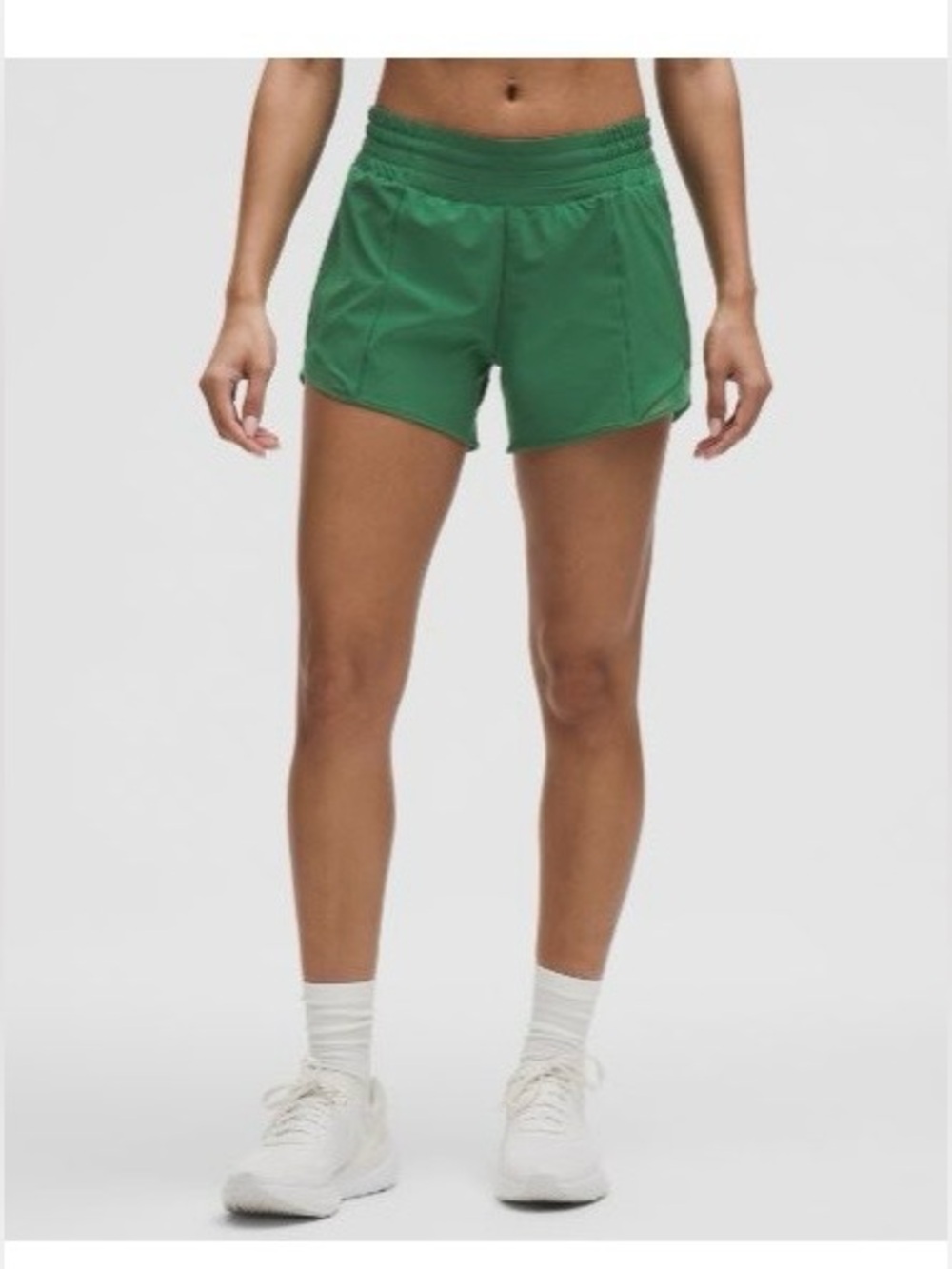 lululemon Hotty Hot🔥High-Rise Lined Short 4" SZ 8 Evergreen Exc Condition